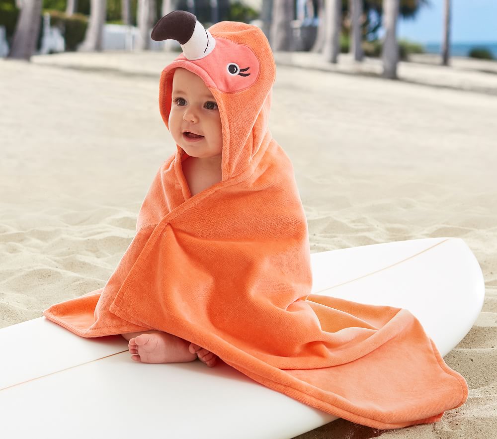 Flamingo Baby Beach Critter Wrap